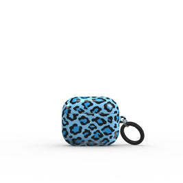 Blue Leopard Print AirPods Case