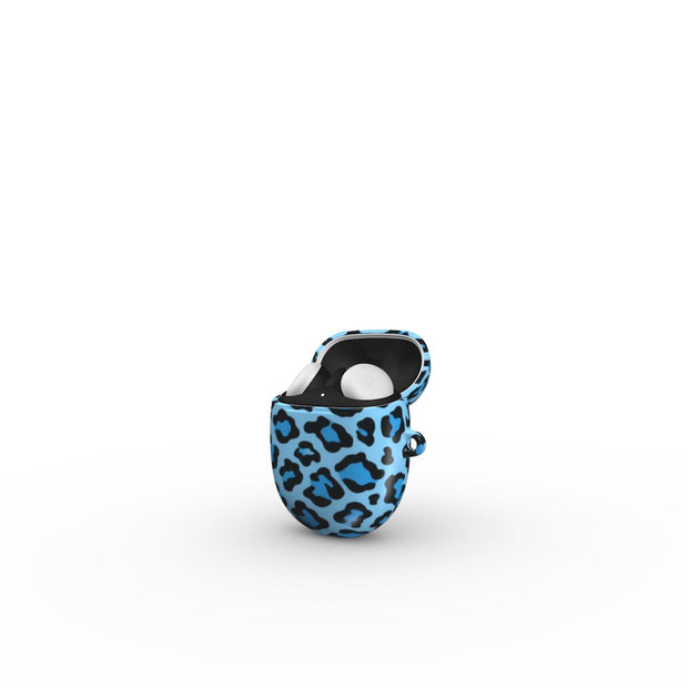 Blue Leopard Pixel Buds Case
