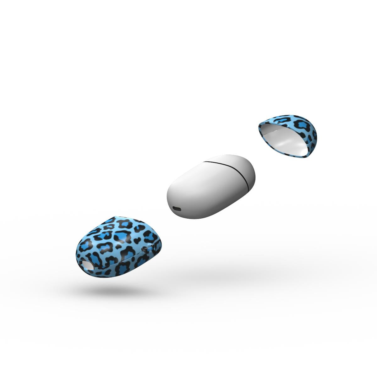 Blue Leopard Pixel Buds Case