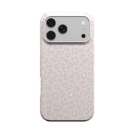 Nude Spots | Rougefarbenes Leopard-Print Minimalistisches MagSafe iPhone Case