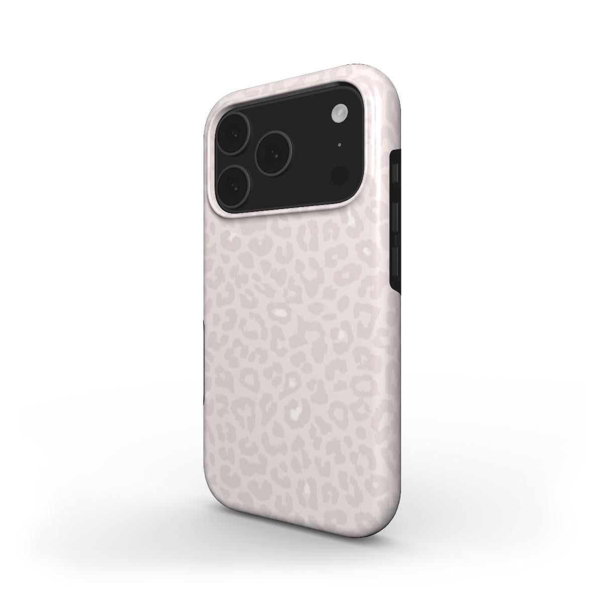 Nude Spots | Blush Pink Leopard Print Minimal MagSafe iPhone Case