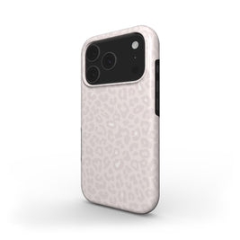 Nude Spots | Blush Pink Leopard Print Minimal MagSafe iPhone Case