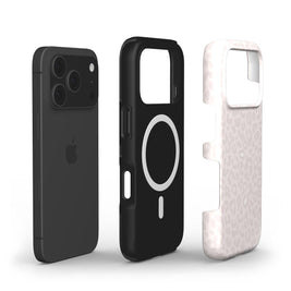 Nude Spots | Blush Pink Leopard Print Minimal MagSafe iPhone Case