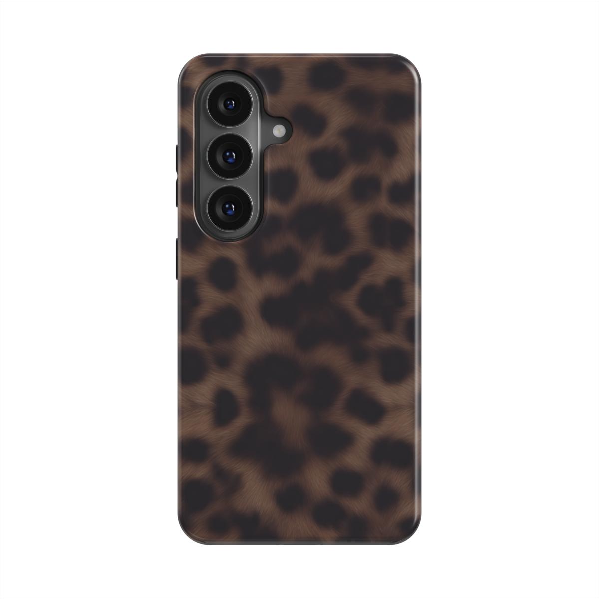 Ombra | Brown Leopard Print Magnetic Samsung Galaxy Case