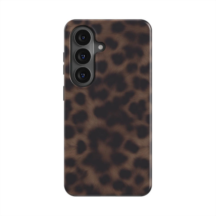 Ombra | Brown Leopard Print Magnetic Samsung Galaxy Case