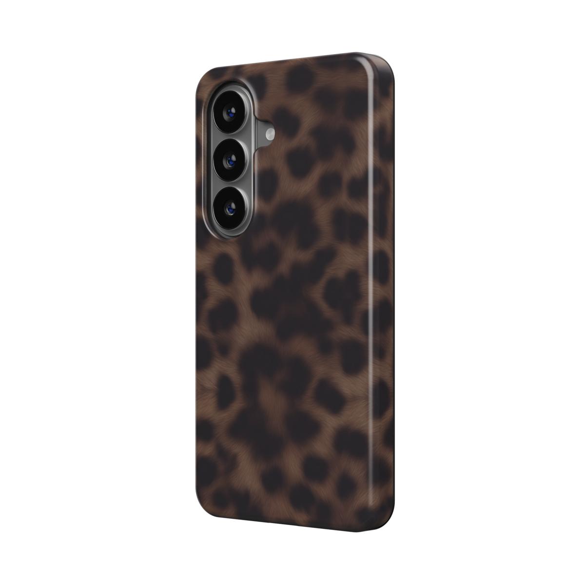 Ombra | Brown Leopard Print Magnetic Samsung Galaxy Case