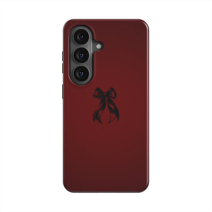 Coquette | Burgundy Bow Magnetic Samsung Galaxy Case