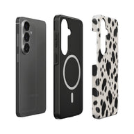 Front Row | Black & White Dalmatian Print Magnetic Samsung Galaxy Case