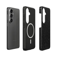 Midnight Panther | Black Tonal Animal Print Magnetic Samsung Galaxy Case