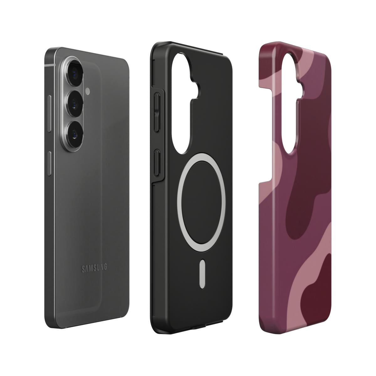 Garnet | Burgundy Abstract Magnetic Samsung Galaxy Case