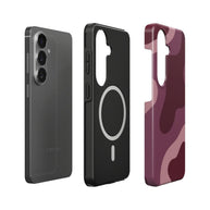 Garnet | Burgundy Abstract Magnetic Samsung Galaxy Case