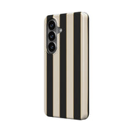 Dress Code | Black & Cream Striped Magnetic Samsung Galaxy Case