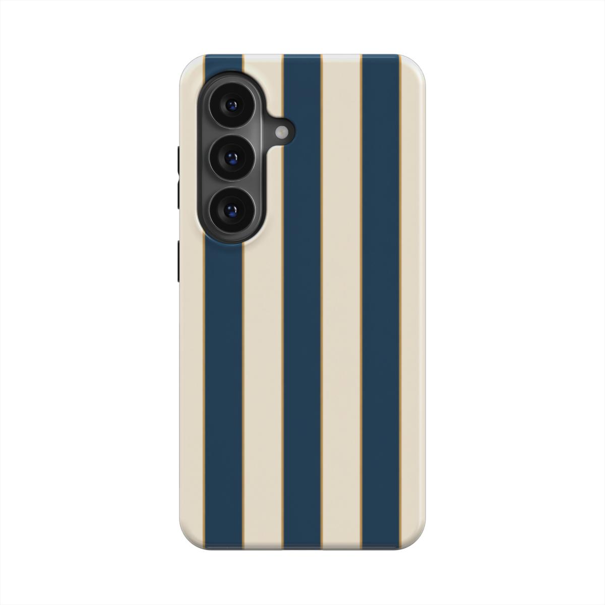 Regatta | Petrol & Cream Striped Magnetic Samsung Galaxy Case