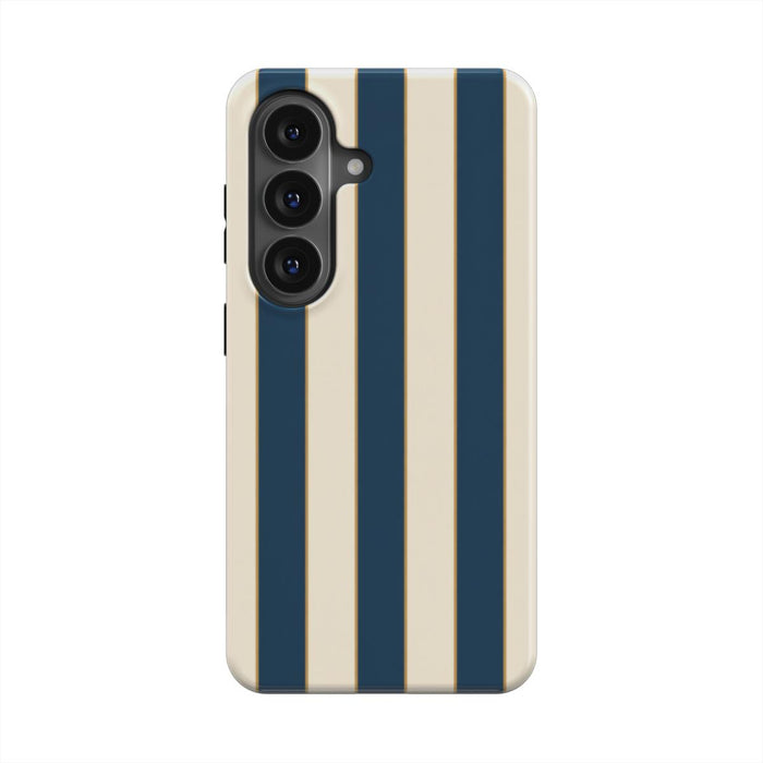 Regatta | Petrol & Cream Striped Magnetic Samsung Galaxy Case