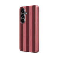 Rouge Salon | Burgundy & Blush Striped Magnetic Samsung Galaxy Case