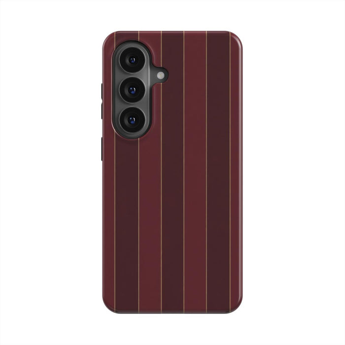 Boardroom | Burgundy Pinstripe Magnetic Samsung Galaxy Case