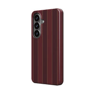Boardroom | Burgundy Pinstripe Magnetic Samsung Galaxy Case