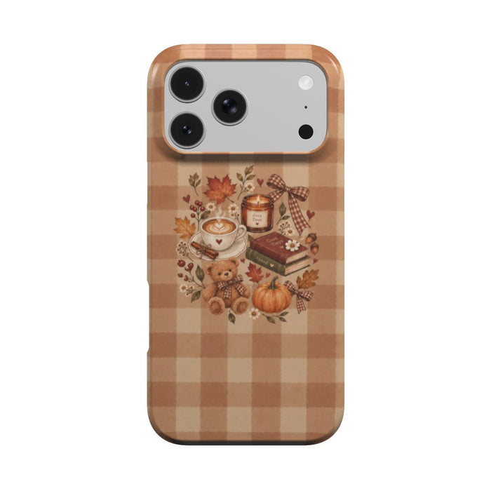 Cozy Chapter | Cozy Autumn Gingham MagSafe iPhone Case
