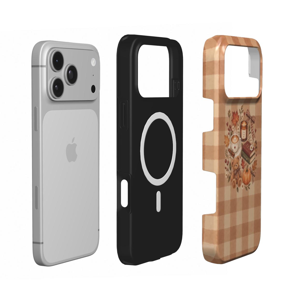 Cozy Chapter | Cozy Autumn Gingham MagSafe iPhone Case
