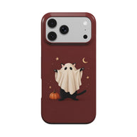 Nine Lives Later | Black Cat Ghost Halloween MagSafe iPhone Case