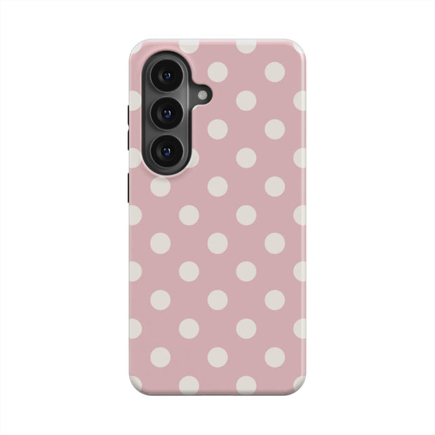 Powder Room | Blush Polka Dot Magnetic Samsung Galaxy Case