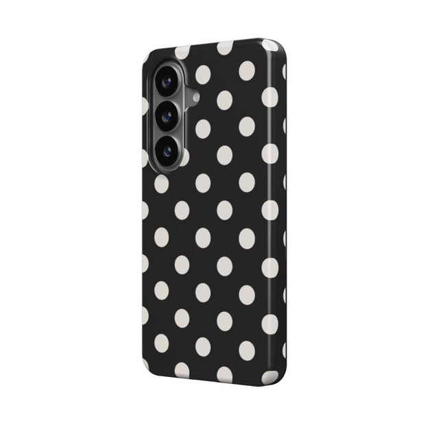 Ballroom | Black & Ivory Polka Dot Magnetic Samsung Galaxy Case