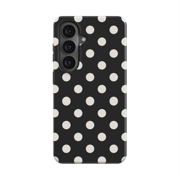Ballroom | Black & Ivory Polka Dot Magnetic Samsung Galaxy Case
