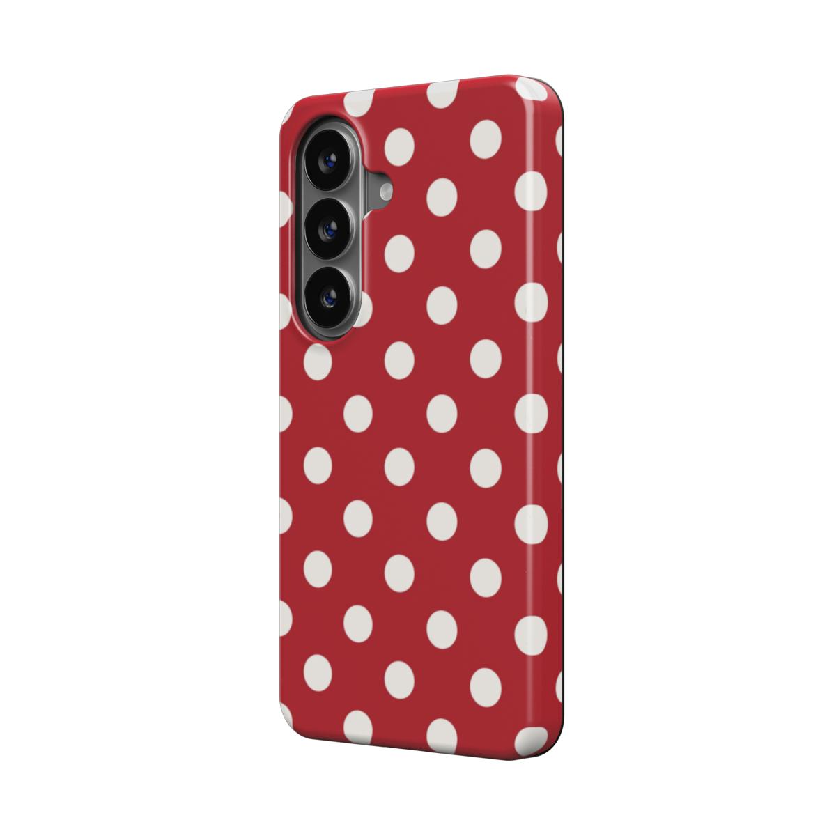 Soda Pop | Red & Ivory Polka Dot Magnetic Samsung Galaxy Case