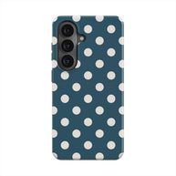 Matinée | Petrol & Ivory Polka Dot Magnetic Samsung Galaxy Case