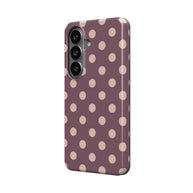 Boudoir | Mauve & Ivory Polka Dot Magnetic Samsung Galaxy Case