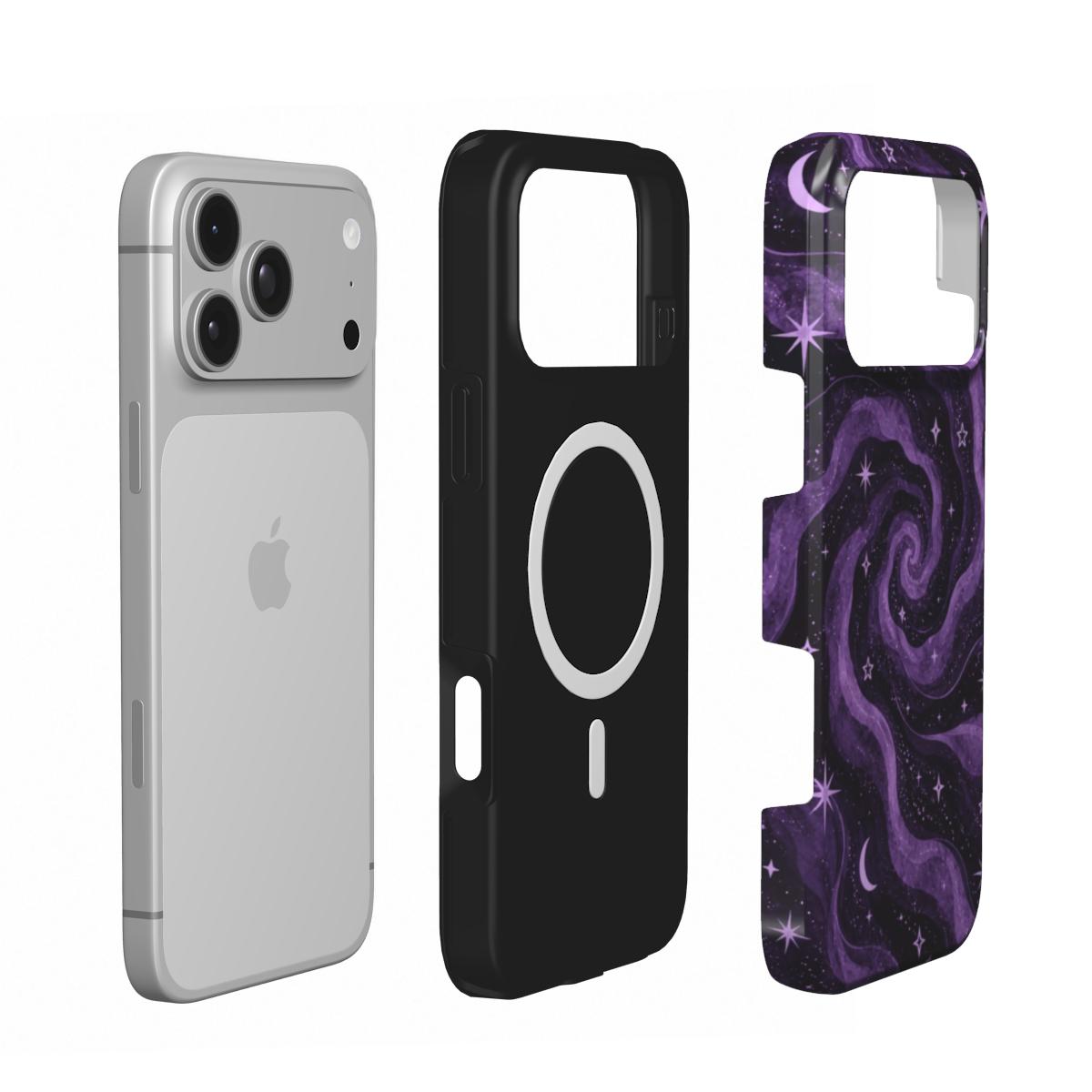 Night Spell | Purple Celestial Swirl MagSafe iPhone Case