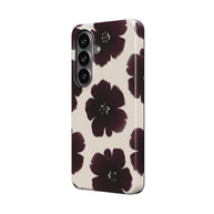 Black Dahlia | Dark Burgundy Floral Magnetic Samsung Galaxy Case