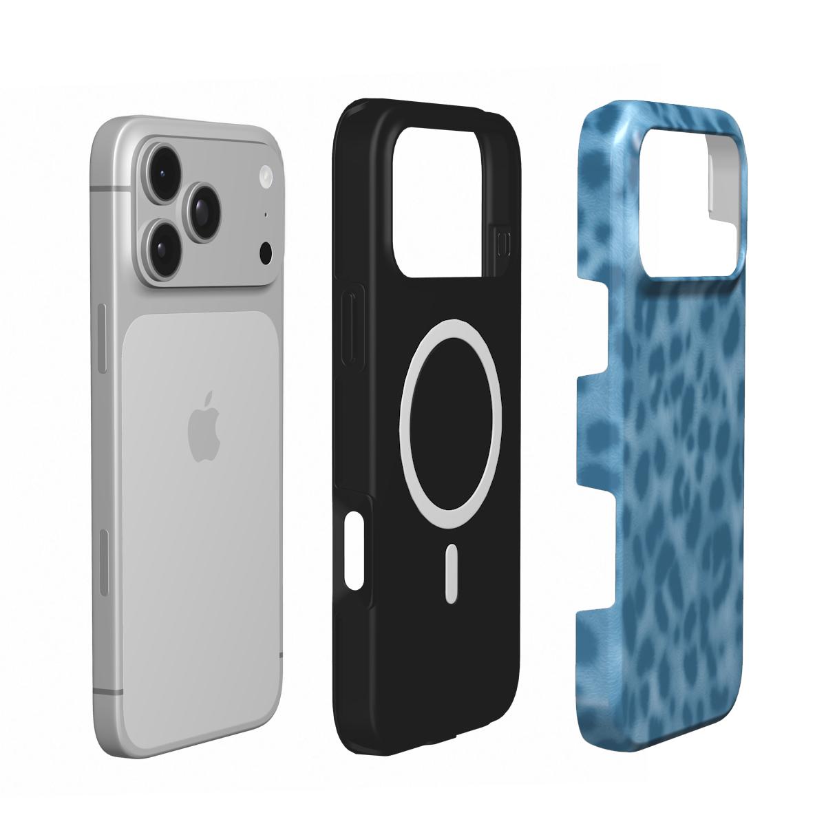 Icebreaker | Icy Blue Leopard MagSafe iPhone Case