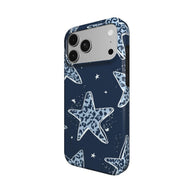 Star Struck | Navy Leopard Star MagSafe iPhone Case