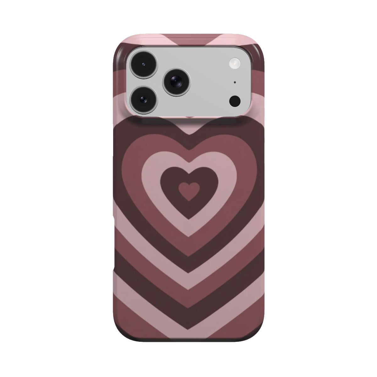 Heartbreaker | Burgundy Retro Heart MagSafe iPhone Case