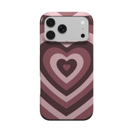 Heartbreaker | Burgundy Retro Heart MagSafe iPhone Case