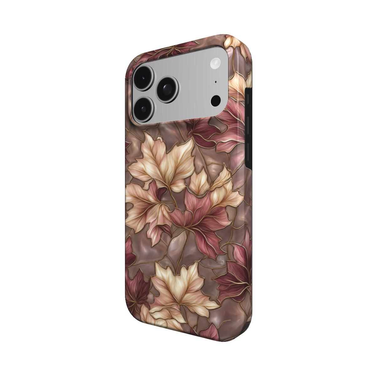 Fallen Light | Stained Glass Autumn Leaf MagSafe iPhone Case