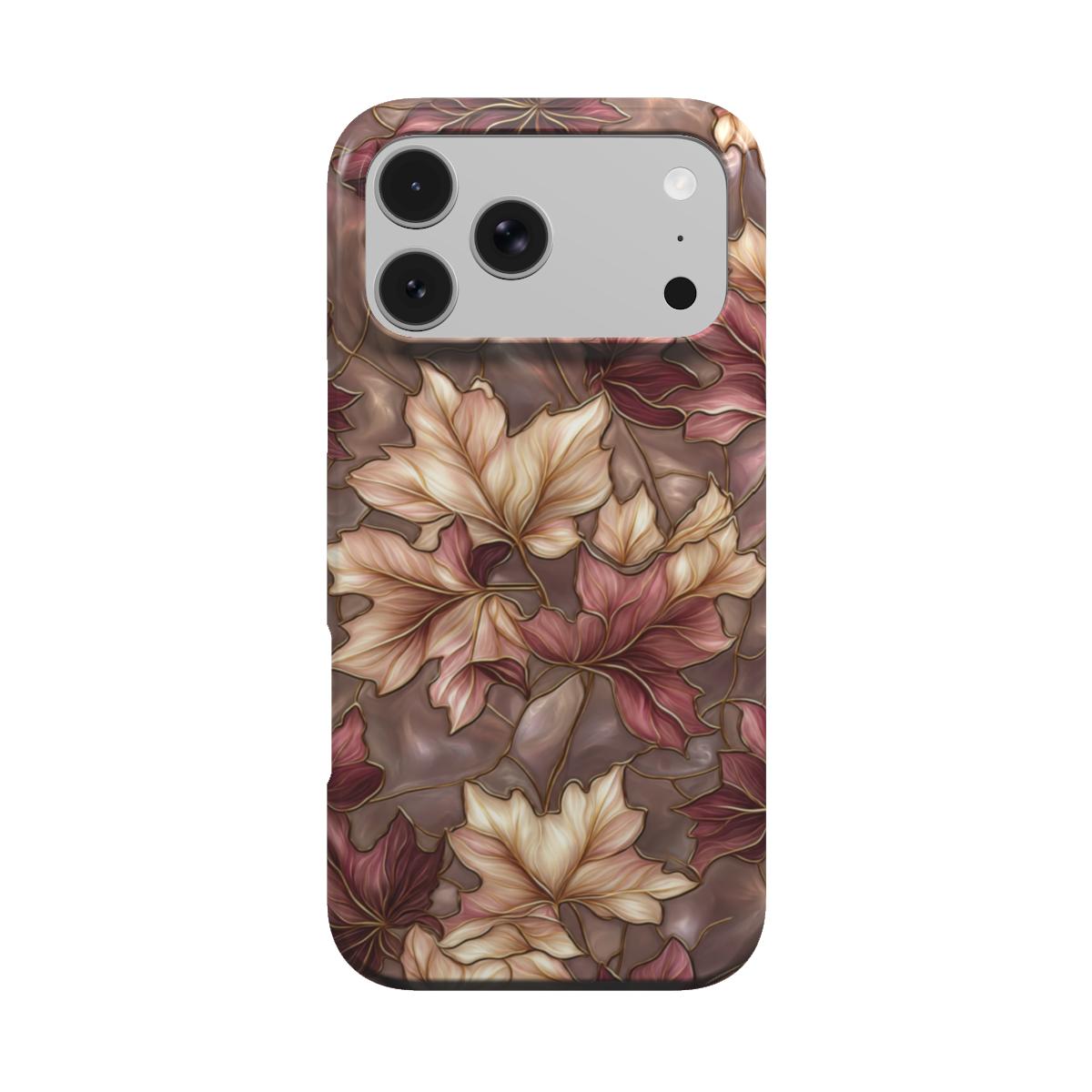 Fallen Light | Stained Glass Autumn Leaf MagSafe iPhone Case