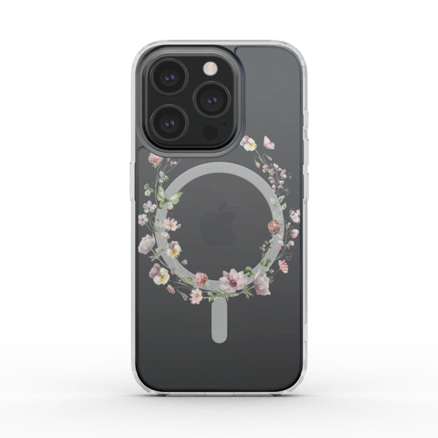 Butterfly Effect | Floral Butterfly MagSafe Clear iPhone Case