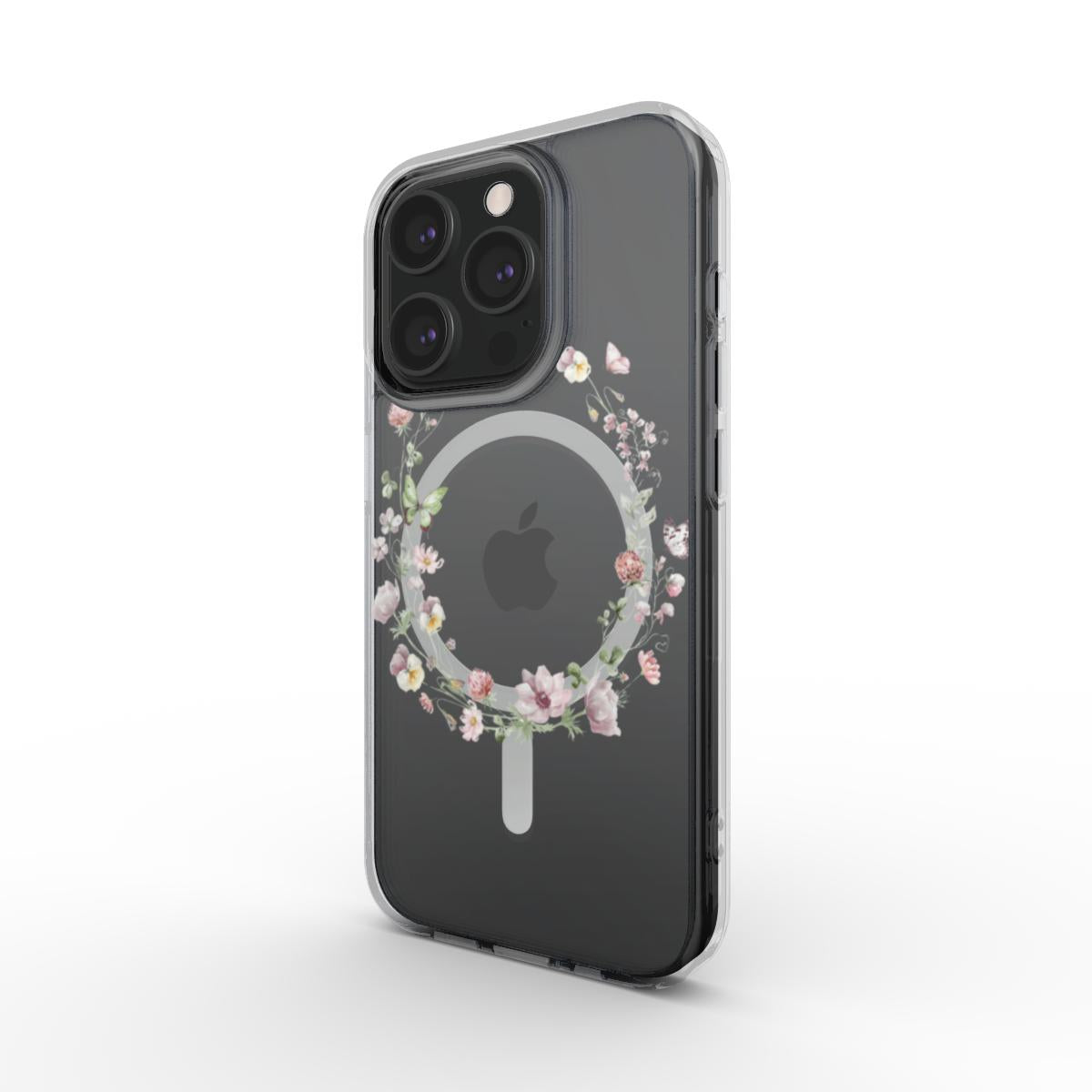Butterfly Effect | Floral Butterfly MagSafe Clear iPhone Case