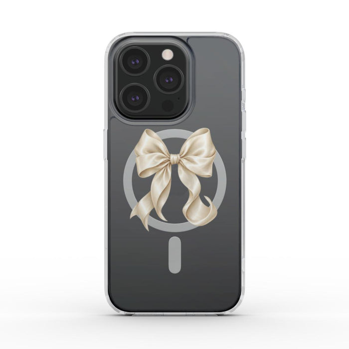 First Dance | Ivory Bow MagSafe Clear iPhone Case