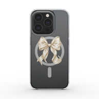 First Dance | Ivory Bow MagSafe Clear iPhone Case