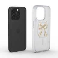 First Dance | Ivory Bow MagSafe Clear iPhone Case