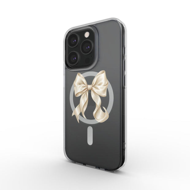 First Dance | Ivory Bow MagSafe Clear iPhone Case
