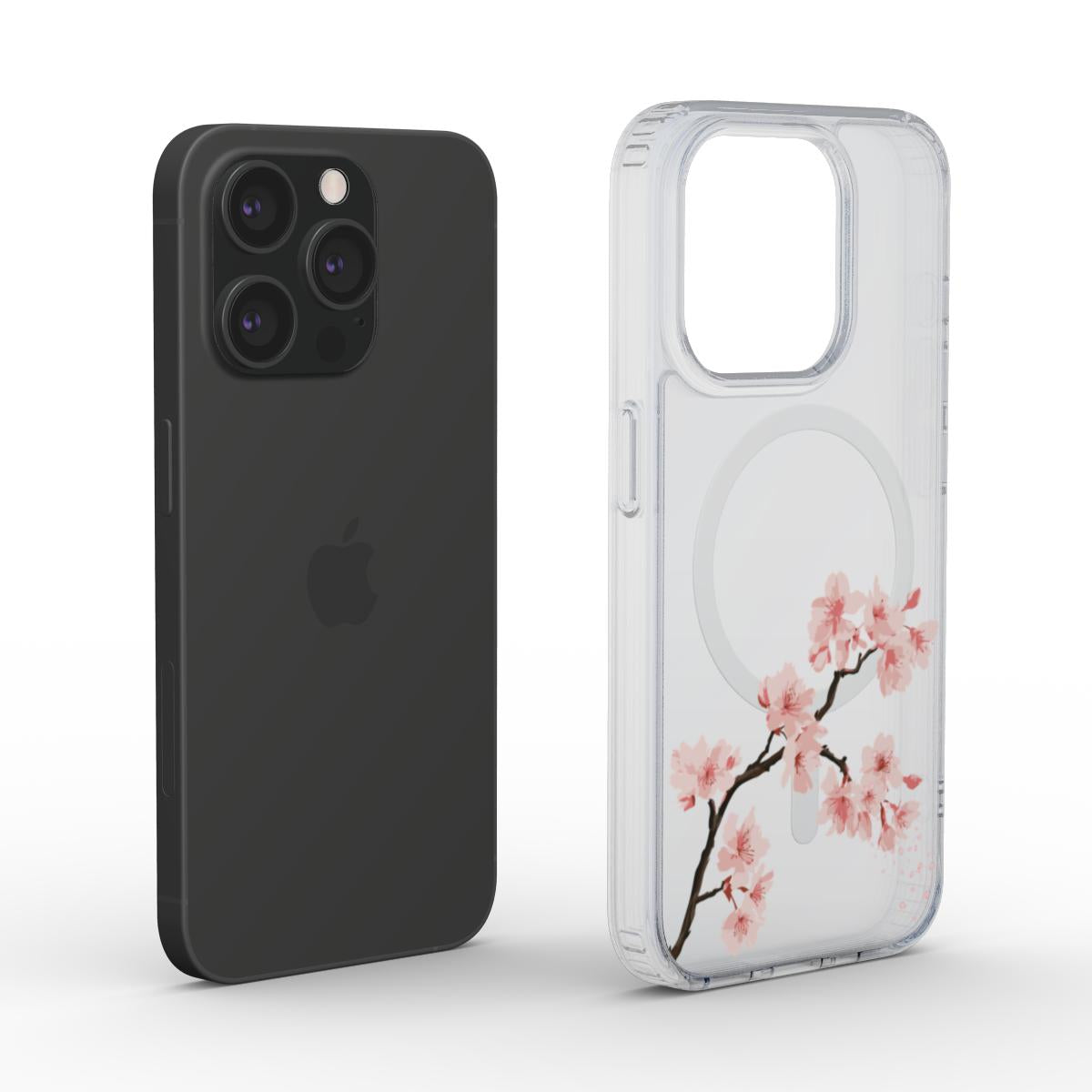 Petal Drift | Cherry Blossom MagSafe Clear iPhone Case
