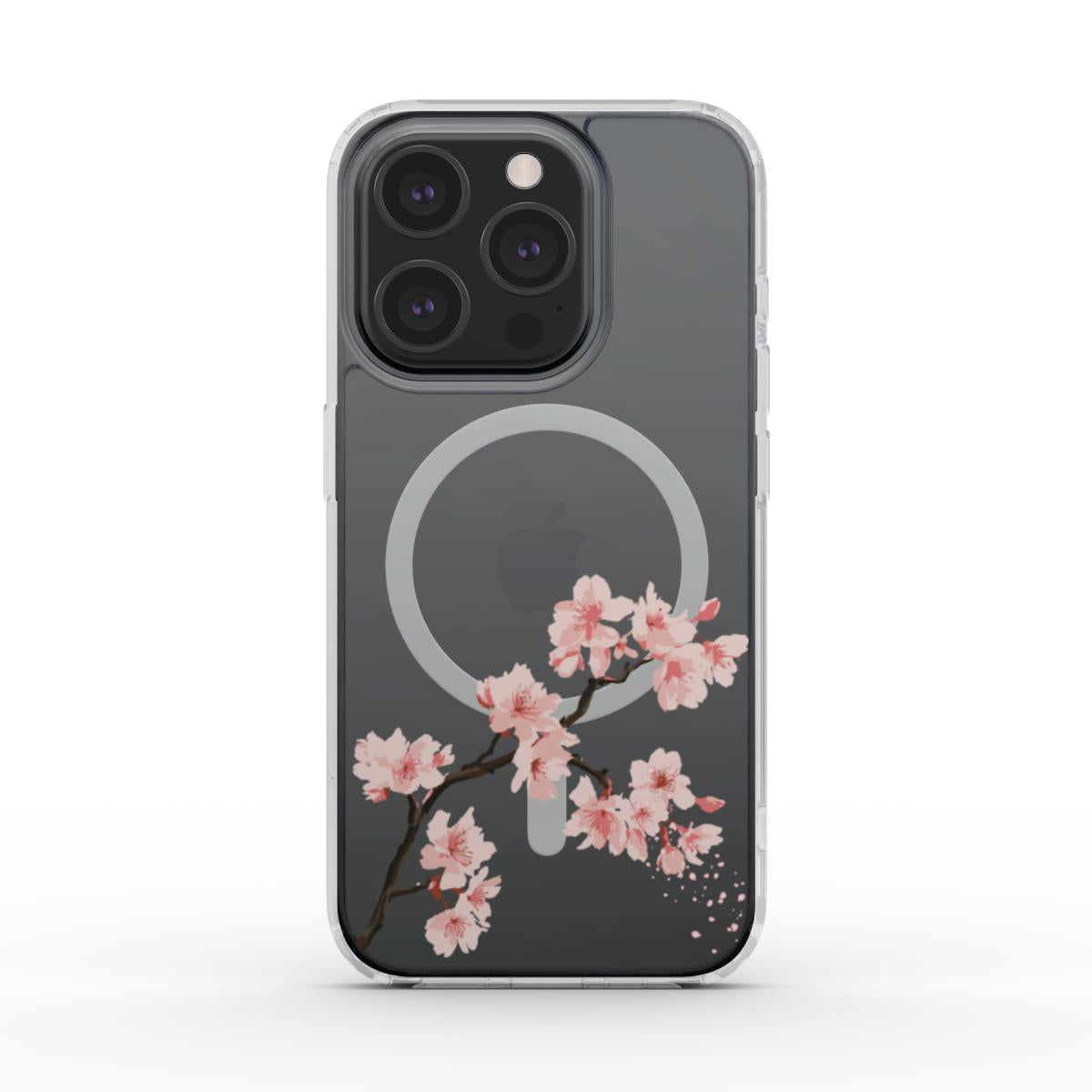 Petal Drift | Cherry Blossom MagSafe Clear iPhone Case