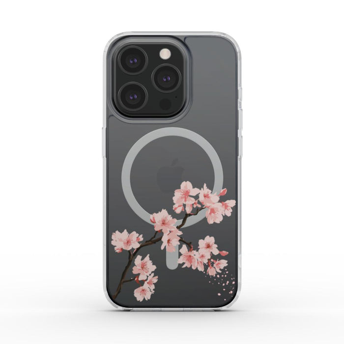 Petal Drift | Cherry Blossom MagSafe Clear iPhone Case