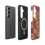 Whispered Daisies | Terracotta Daisy Magnetic Samsung Galaxy Case
