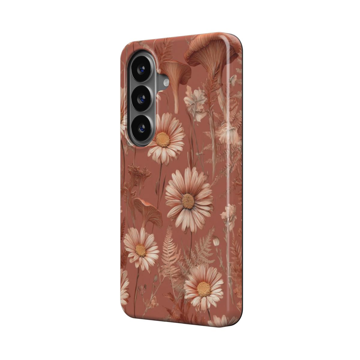 Whispered Daisies | Terracotta Daisy Magnetic Samsung Galaxy Case