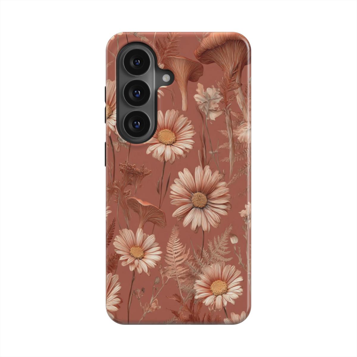 Whispered Daisies | Terracotta Daisy Magnetic Samsung Galaxy Case
